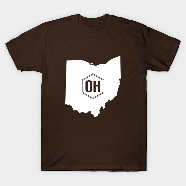 Ohio Homer (White) T-Shirt by caknuck